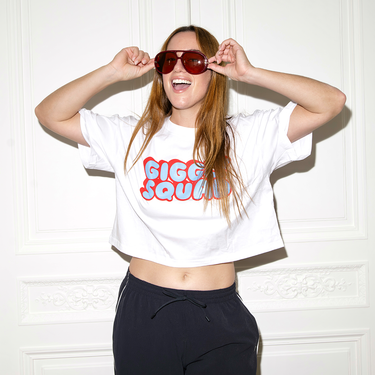 Bubble Logo Crop Tee - T-Shirt