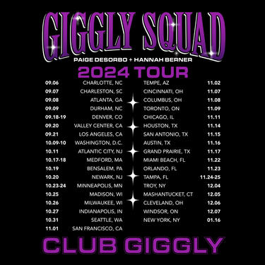 Club Giggly Tour T-shirt (2024 Version) - T-Shirt